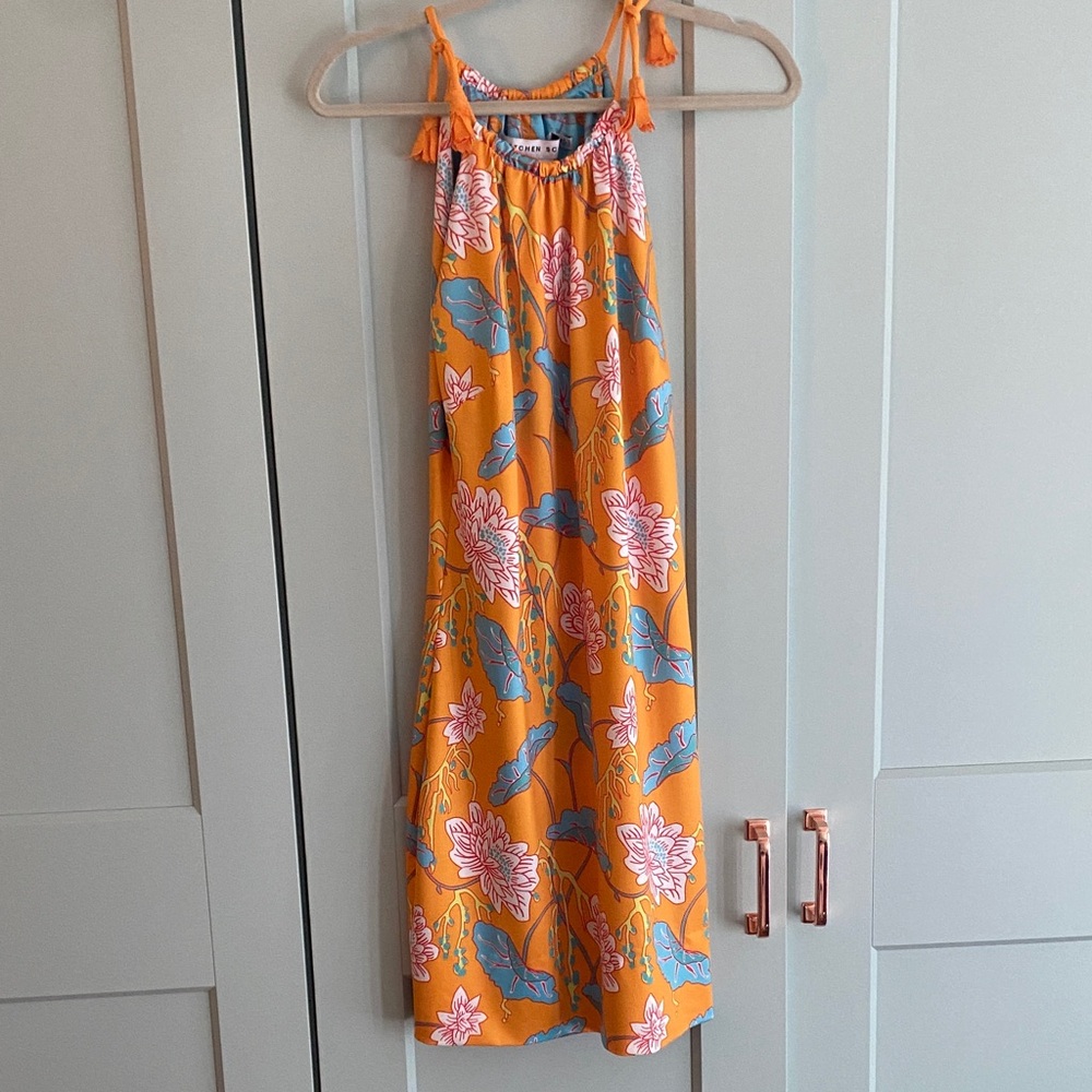 Gretchen Scott Designs Orange Floral Dress